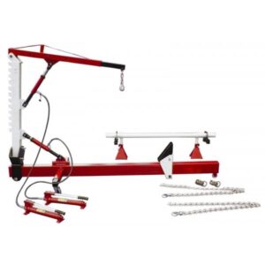 Richtmeister-Richtgerät 10 to. schwenkbar mit mobilem Vertikalarm und Hydraulikkran 9210 HSK-Karosseriegeräte.