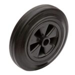 Schwarzes Gummirad mit Rollenlager 100RNTR12