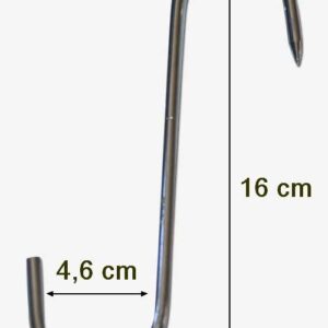Haken aus rostfreiem Stahl, ø 6 Monaldi